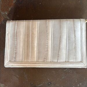 Elegant Silver Clutch Bag